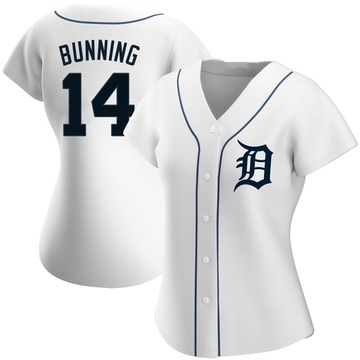 Jim Bunning Men's Detroit Tigers Home Jersey - White Authentic