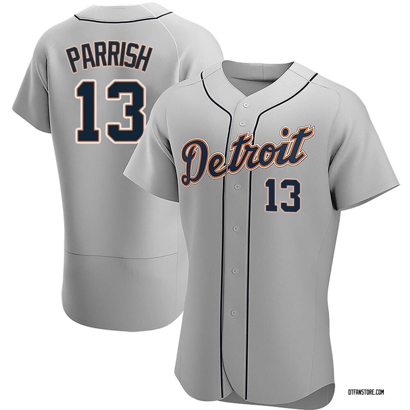 Authentic Lance Parrish Men's Detroit Tigers Gray Road Jersey