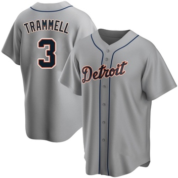 Alan Trammell Detroit Tigers Men's Backer T-Shirt - Ash