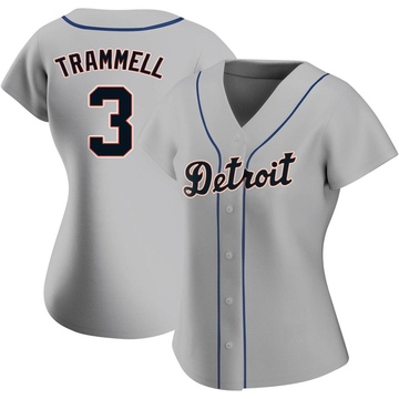 Alan Trammell #3 Detroit Tigers Men's Nike Home Replica Jersey by Vintage Detroit Collection