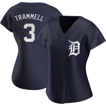 Alan Trammell Men's Detroit Tigers Throwback Jersey - Grey Replica