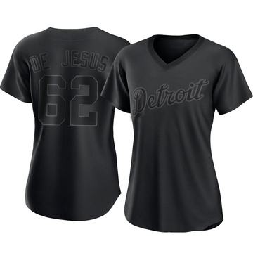 Angel De Jesus Women's Detroit Tigers Alternate Jersey - Black Golden  Replica