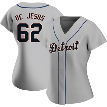 2022 Detroit Tigers Angel De Jesus #62 Game Issued White Jersey El Tigres KB  P 2