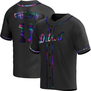 Replica Bill Freehan Youth Detroit Tigers Black Holographic Alternate Jersey