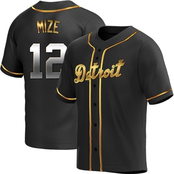 Mize #12 Detroit Tigers Men's Nike Road Replica Jersey - Vintage Detroit  Collection