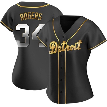 Jake Rogers Men's Detroit Tigers Home Jersey - White Authentic