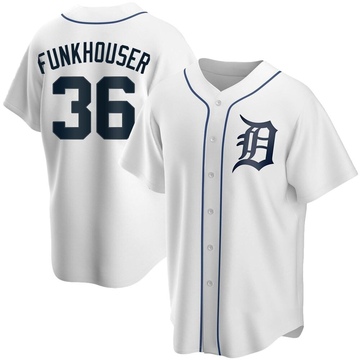 Kyle Funkhouser Detroit Tigers Men's Navy Roster Name & Number T