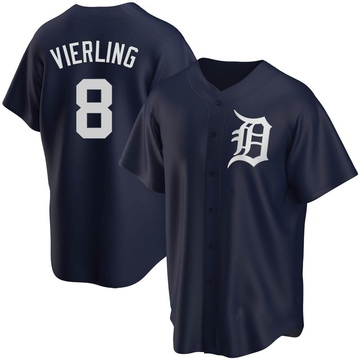 Matt Vierling #8 Detroit Tigers Men's Nike® Home Replica Jersey - Vintage  Detroit Collection