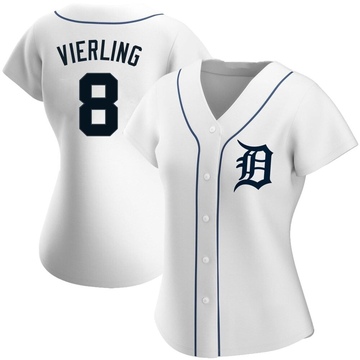 Matt Vierling Men's Nike White Detroit Tigers Home Replica Custom Jersey Size: Large