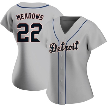 Parker Meadows Men's Nike White Detroit Tigers Home Replica Custom Jersey Size: Large