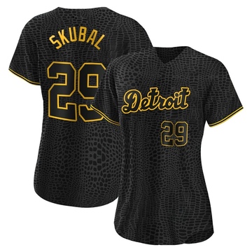 Skubal #29 Detroit Tigers Men's Nike Road Replica Jersey by Vintage Detroit Collection