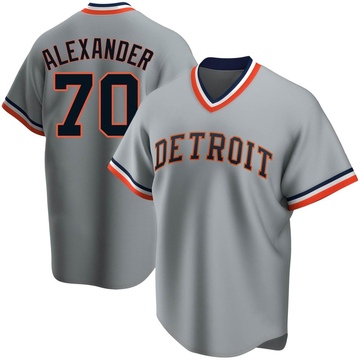 2022 Detroit Tigers Tyler Alexander #70 Game Used White Jersey El