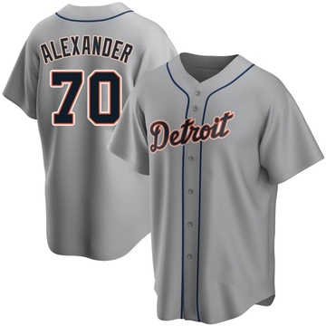 Tyler Alexander 70 Detroit Tigers Navy Alternate Jersey - Dingeas