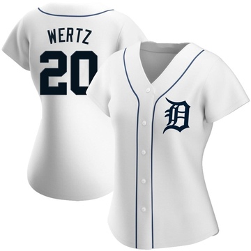 MAJESTIC  VIC WERTZ Detroit Tigers 1952 Cooperstown Baseball Jersey