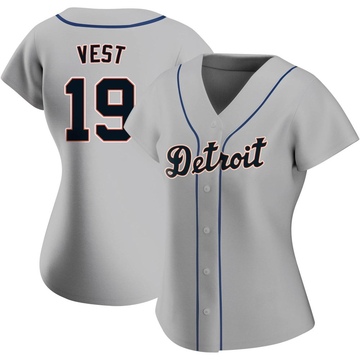 Will Vest Men's Detroit Tigers Home Jersey - White Authentic