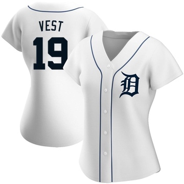 Will Vest Detroit Tigers Women's Navy Roster Name & Number T-Shirt 