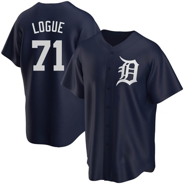 Zach Logue Men's Detroit Tigers Home Jersey - White Authentic