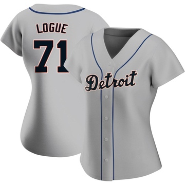 Zach Logue Men's Detroit Tigers Alternate Jersey - Navy Authentic