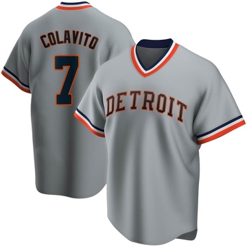 ROCKY COLAVITO Detroit Tigers 1960's Majestic Throwback Home Baseball Jersey  - Custom Throwback Jerseys